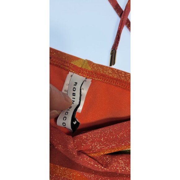 Robin Piccone Women's Greta Top Brallete Bikini Swim Bottom Mid Rise Medium NEW - Picture 2 of 8